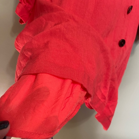 Lulu’s Coral Tie Back Dress, Size M - Picture 4 of 6